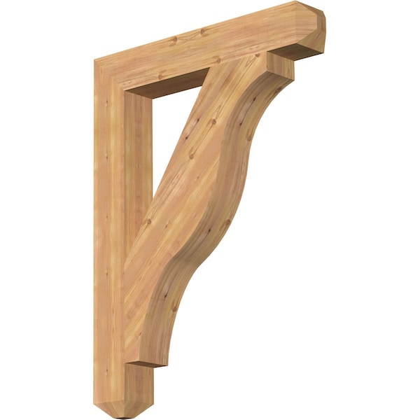 Ekena Millwork Funston Craftsman Smooth Bracket, Western Red Cedar, 5 1/2"W x 36"D x 48"H BKT06X36X48FST04SWR - main
